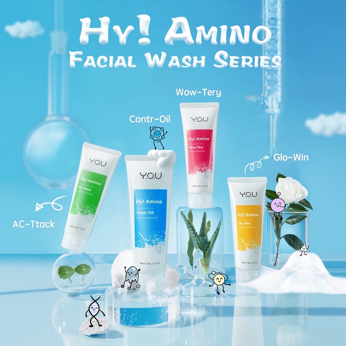 You amino low pH cleansing mousse | Hy! Amino Facial Wash | Brightening | Hydrating | Anti Acne | Oil Control 100g