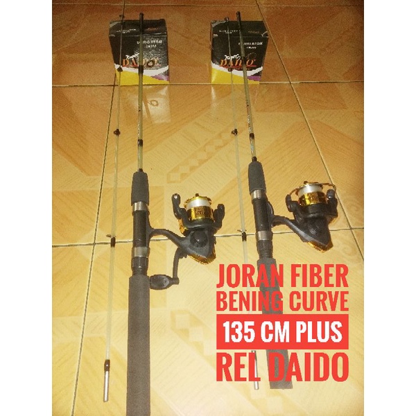satu set pancing fiber glases