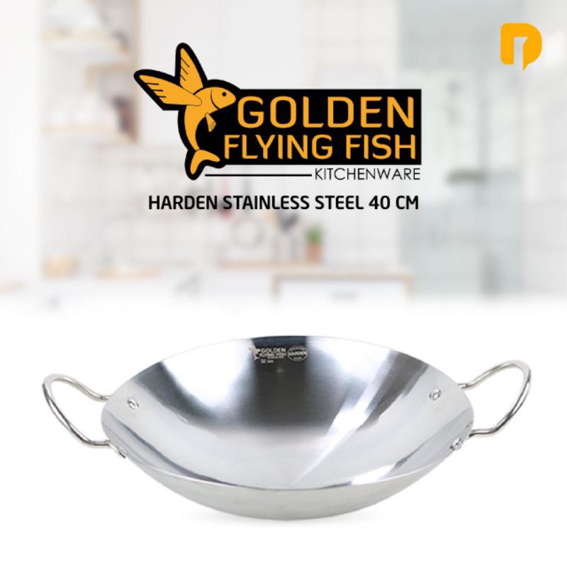 Jual Harden Wajan Stainless Tebal Ukuran 40 Cm Indonesia Shopee Indonesia