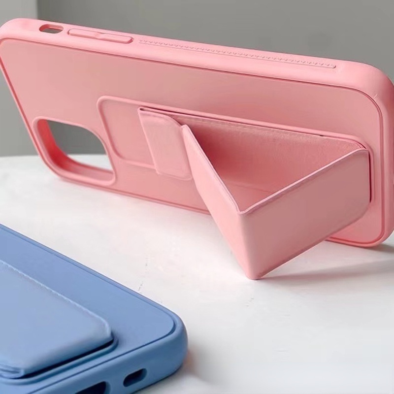 Case Silikon Anti Slip Desain pink sky blue cyan Untuk iPhone 14 12 Pro Max i11 Pro IX XS Max XR 6 6s 7 8 Plus