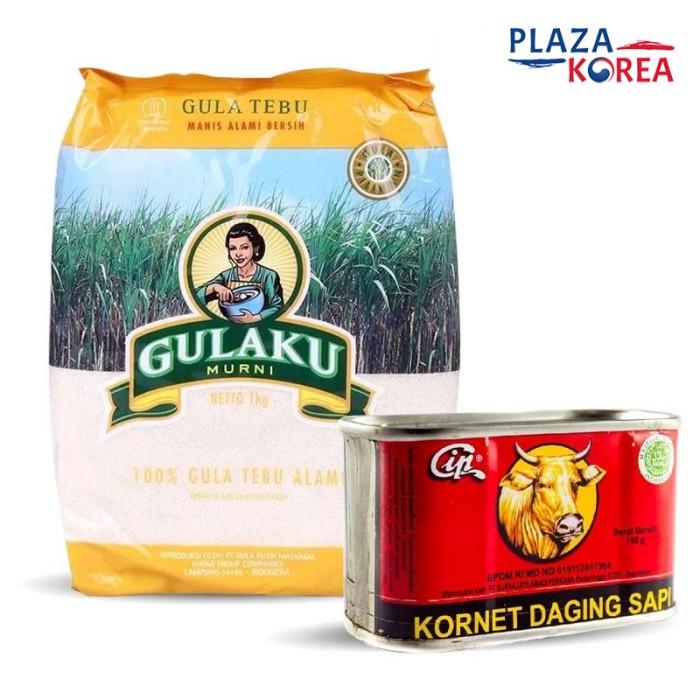 

BUNDLE SEMBAKO - GULAKU TEBU KUNING 500GR + CIP CORNED BEEF 198GR