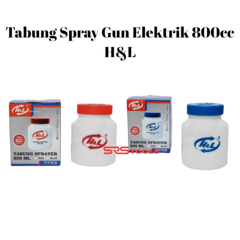 H&L Botol Tabung Toples Cat Untuk Spray Gun HL 718 719 800cc - 800ml