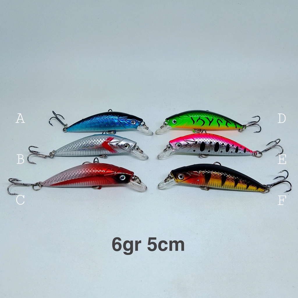 Lure Minnow Copy Altron 6gr 5cm - Umpan Pancing Casting UL - Mino Sinking