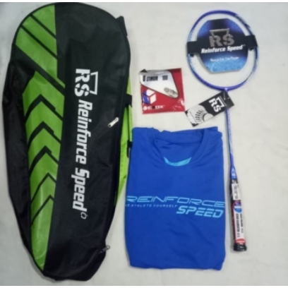 PAKETLENGKAP (BAJU TAS SENAR) RAKET BADMINTON RS ISO POWER 666 EVO - ORIGINAL