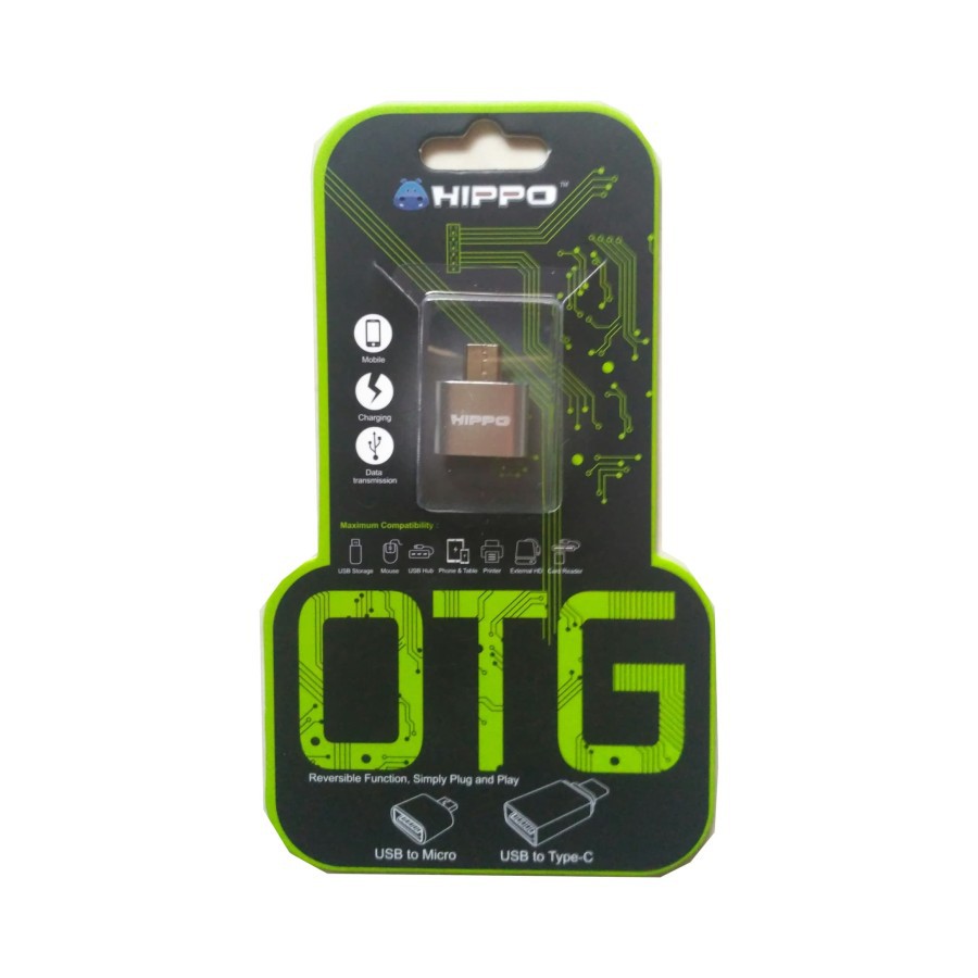 Hippo Original OTG Micro USB Male to USB Female On The Go Konektor Connector Converter Ori