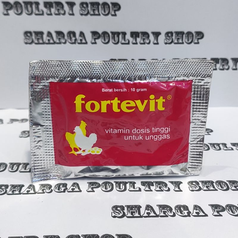 FORTEVIT 10 gr multivitamin dosis tinggi untuk unggas
