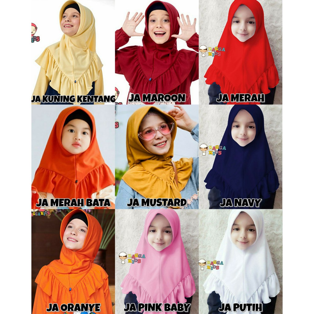 Jilbab Anak Khimar Hijab Kerudung terbaru RAGGAKIDS