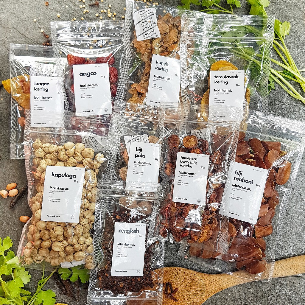 

HEMAT! BERAGAM REMPAH UTUH - Rempah Value ( Rempah Dapur / Bumbu Masak / Bumbu Masakan )