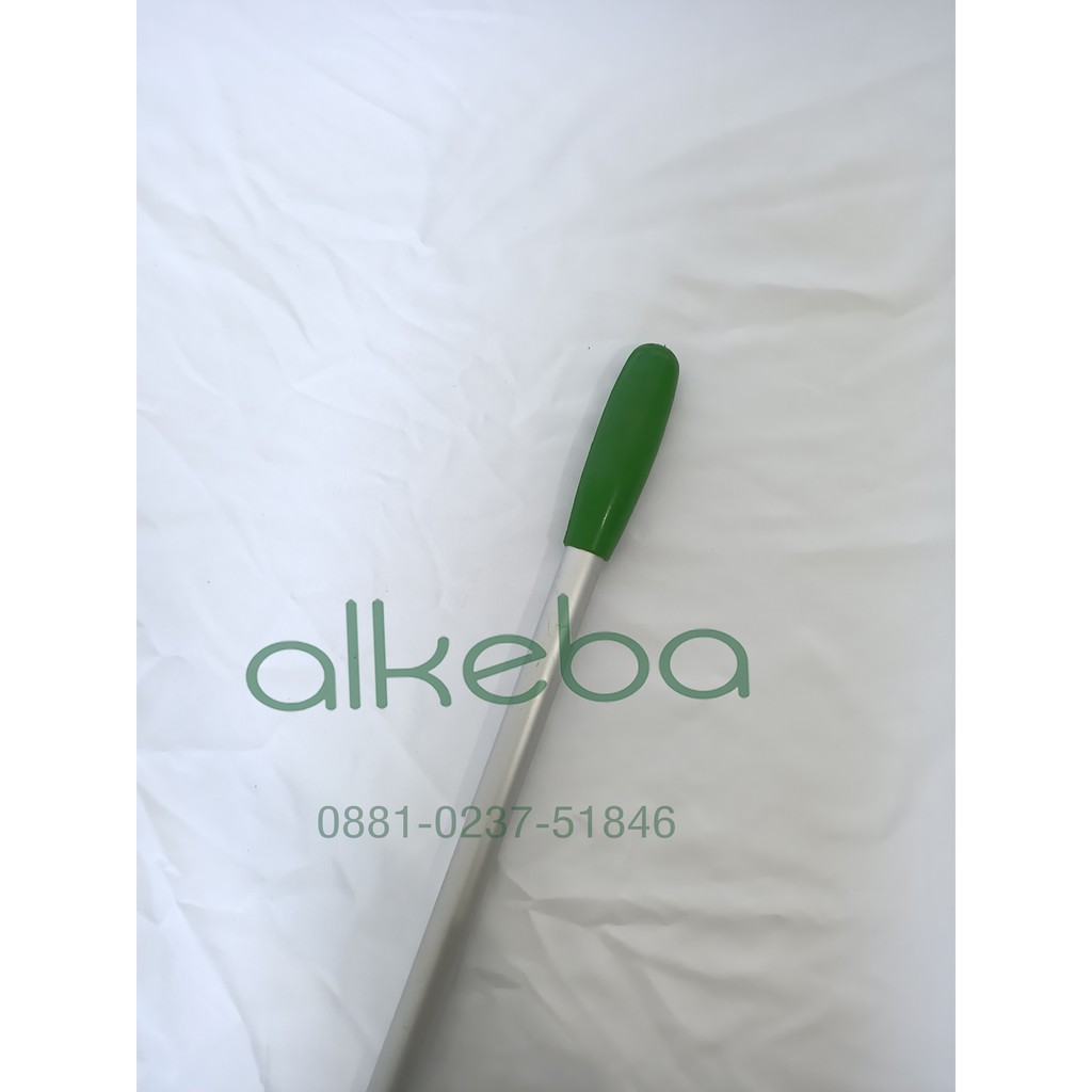 Tangkai alumunium plus handgrip hijau stick mop pel 150 cm
