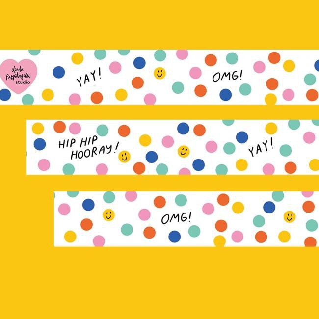

♕ Washi Tape Hip Hip Hooray ☜