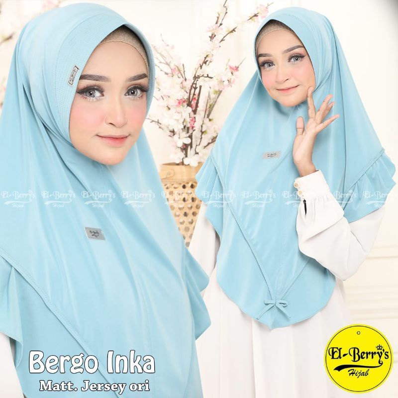 Hijab instan ped jersey jumbo INKA ORI BY EL-BERRYS