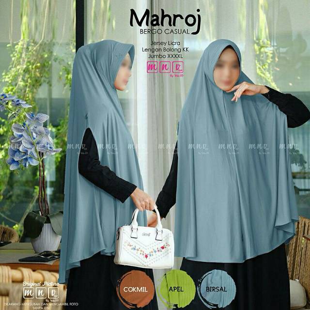 Mahroj Bergo Jumbo Lengan Bolong Pictured By Mnv Raqumi Hijab Shopee Indonesia