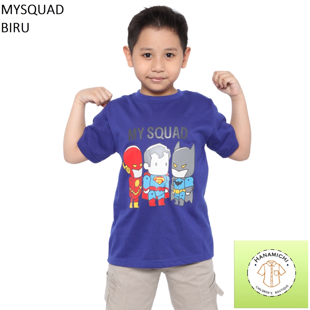 Hanamichi MYSQUAD Kaos Anak Sablon Lengan Pendek