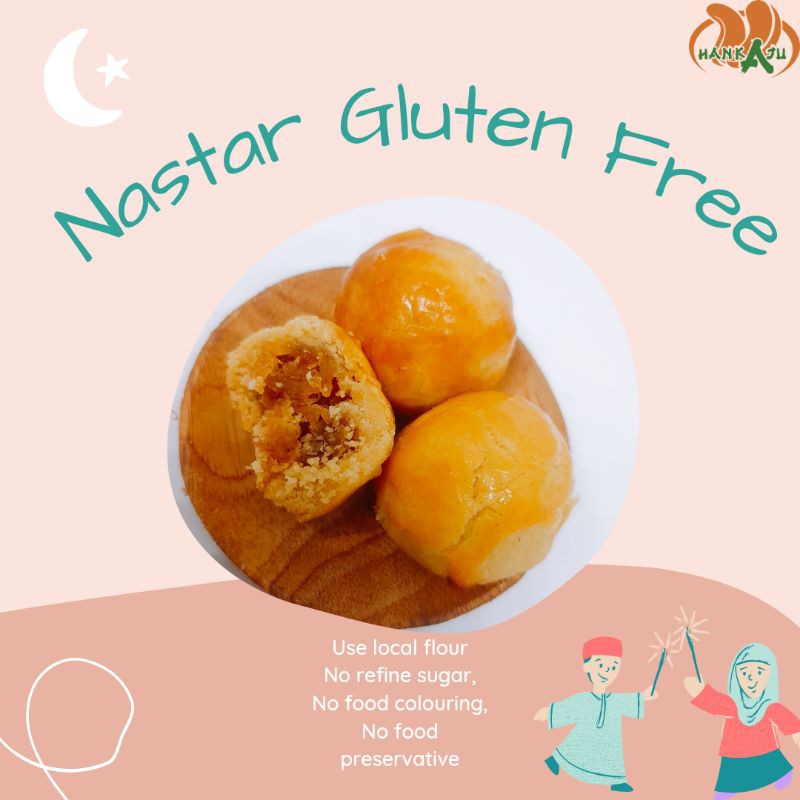 

Nastar Gluten Free, Bebas Gula pasir/refine sugar