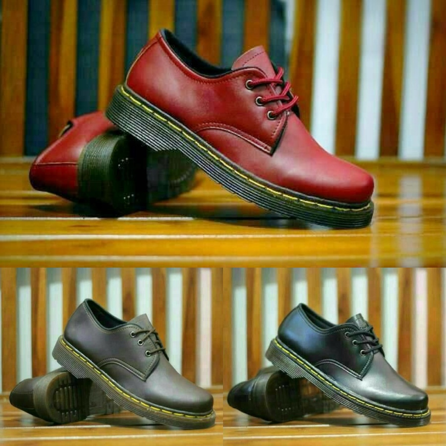 COD!! Sepatu Low Boots Pria Sepatu Formal Pendek Dr Martens / DM / Dokmar