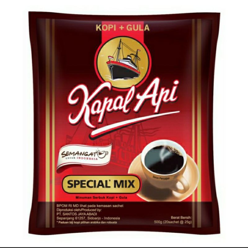 

Kopi kapal api special mix renteng [10 sachet @24 gram]