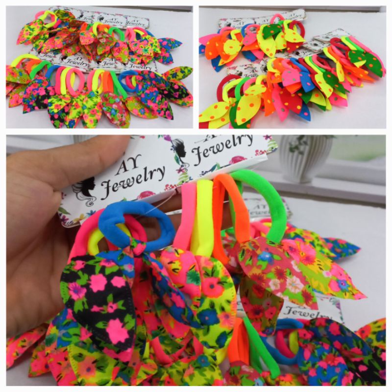 Ikat Rambut Kunciran Pita Ciby Kemasan 12Cad Grosir