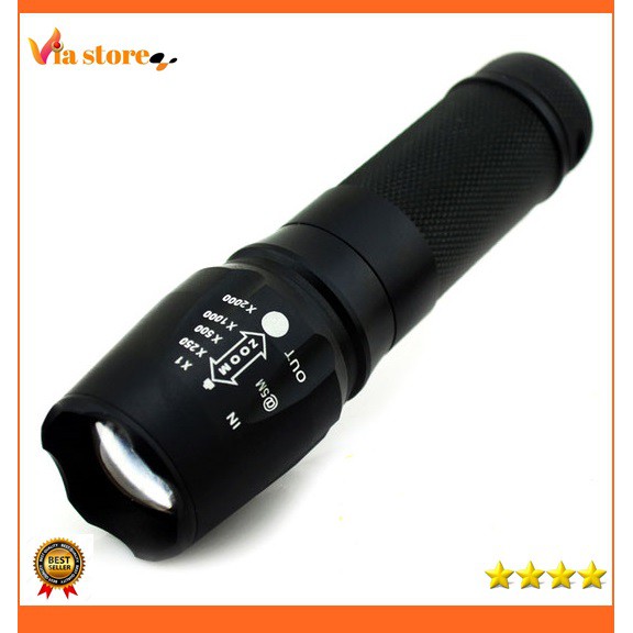 TaffLED Senter LED Cree XM-L T6 26650 5000 Lumens - E97