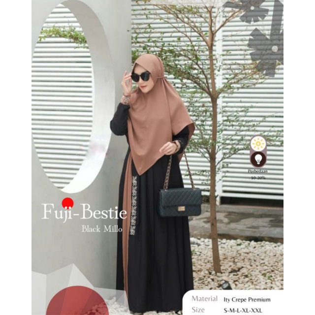 Gamis Set Hijab Fuji Nusaibah Gamis Bordir Gamis lebaran