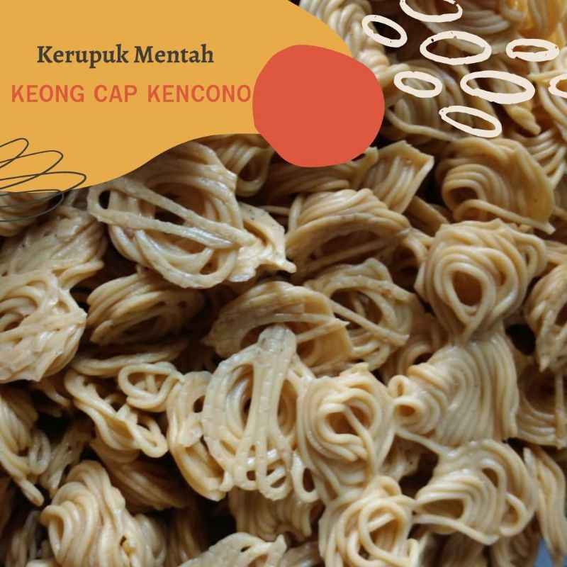 

[250 GRAM] KERUPUK KEONG CAP KENCONO/KRUPUK MENTAH KEONG