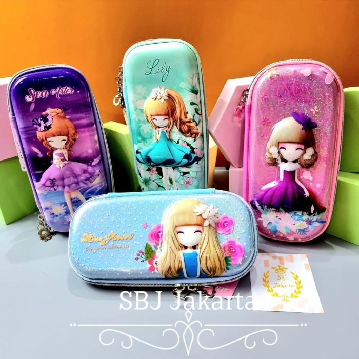 

Pensil Case Tempat Pensil Kotak Pensil Smiggle Lookalike 3D Hardcase Lily Aster