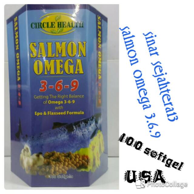 Salmon omega 3.6.9. Usa original salmon oil/minyak ikan salmon