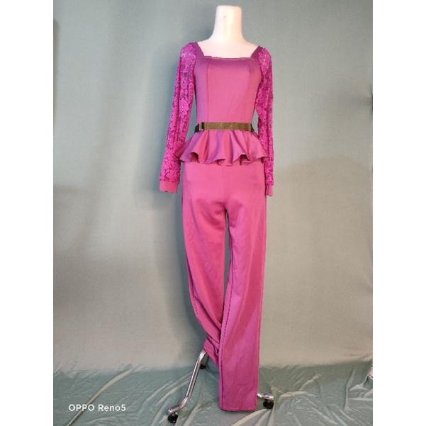 *3010 jumpsuit scuba no belt