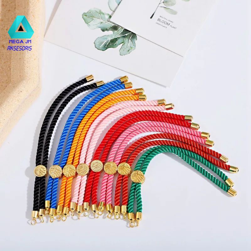 Gelang Tali Serut Kait Pandora Adjustable Premium Quality Gelang Tali Emas
