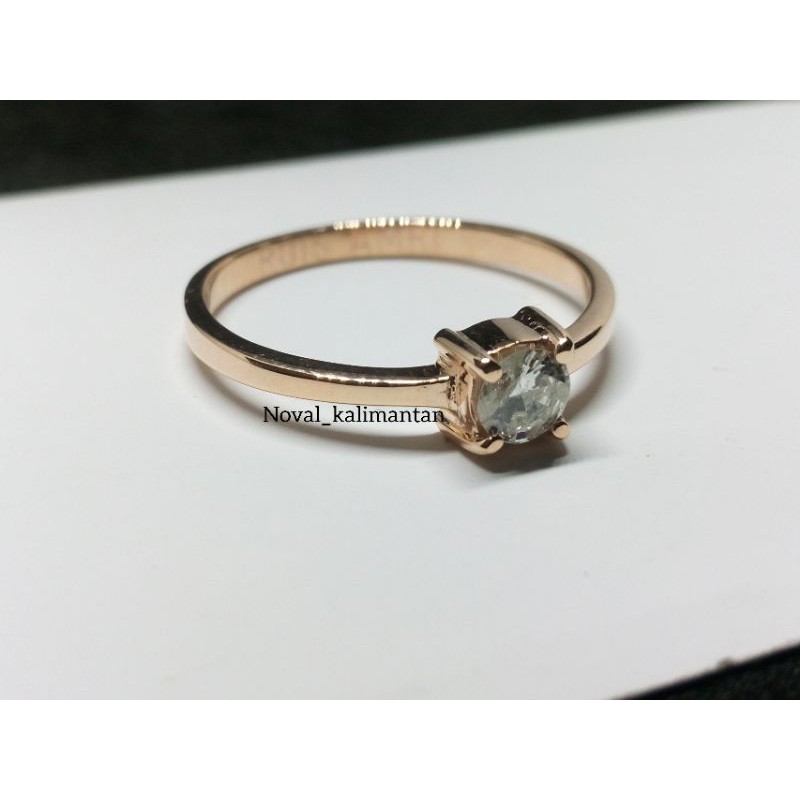 cincin solitaire emas mata berlian eropa
