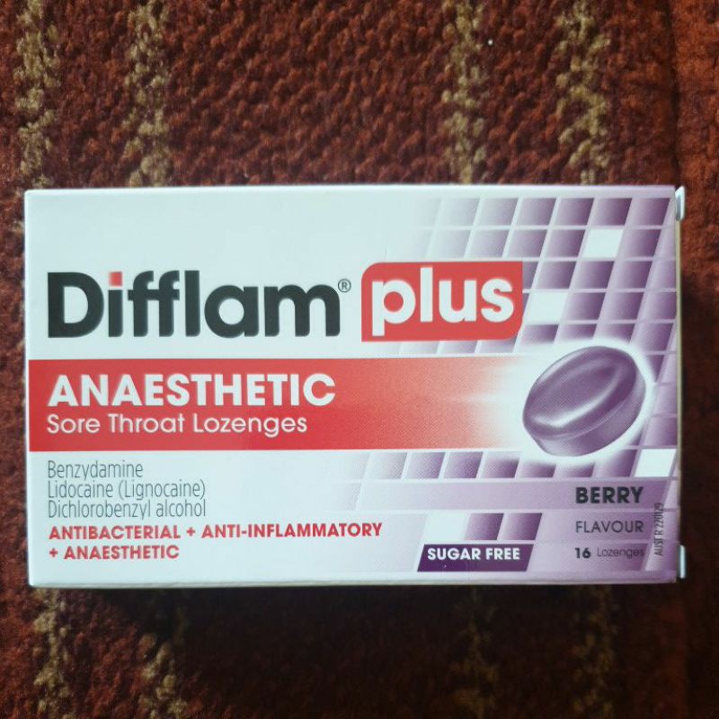 Difflam plus berry flavour