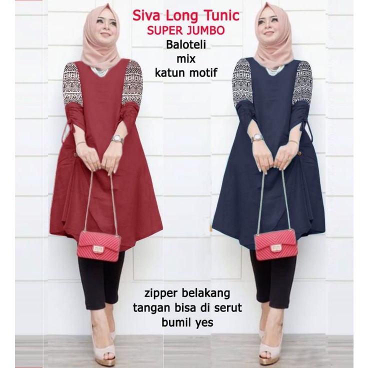 SIVA LONG TUNIC Jumbo B1-Love 64152-67136-70157 XL,XXL,XXXL