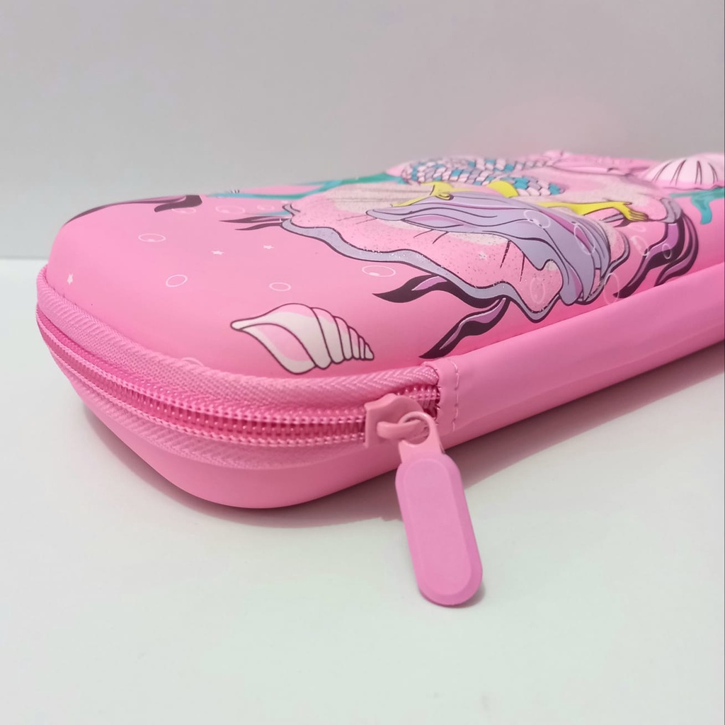 Kotak pensil Mermaid 3D Timbul Tempat pensil hardtop cewe MERMAID 3D 6D kado ultah anak perempuan tempat pensil import