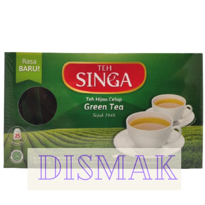 Teh Singa Green Tea Celup Amplop