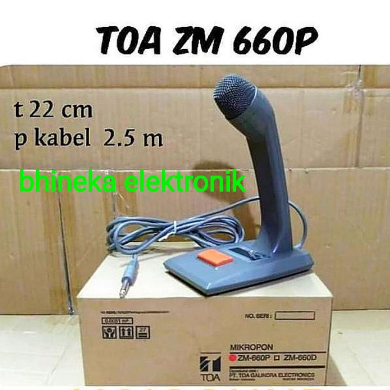 mic paging TOA ZM 660 P original mic kabel toa zm660 mic meja desktop