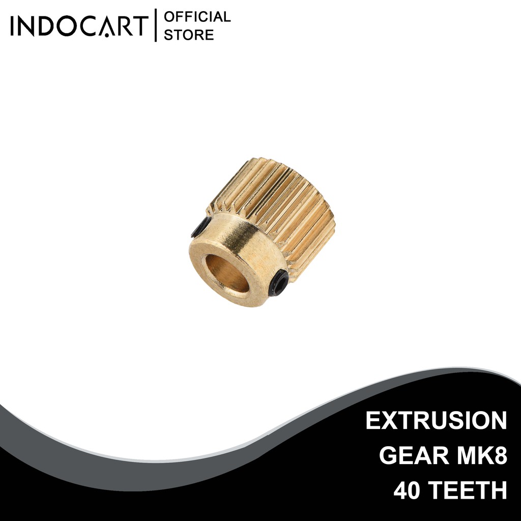 INDOCART Extruder 3D Printer Extrusion Gear MK8 40Teeth