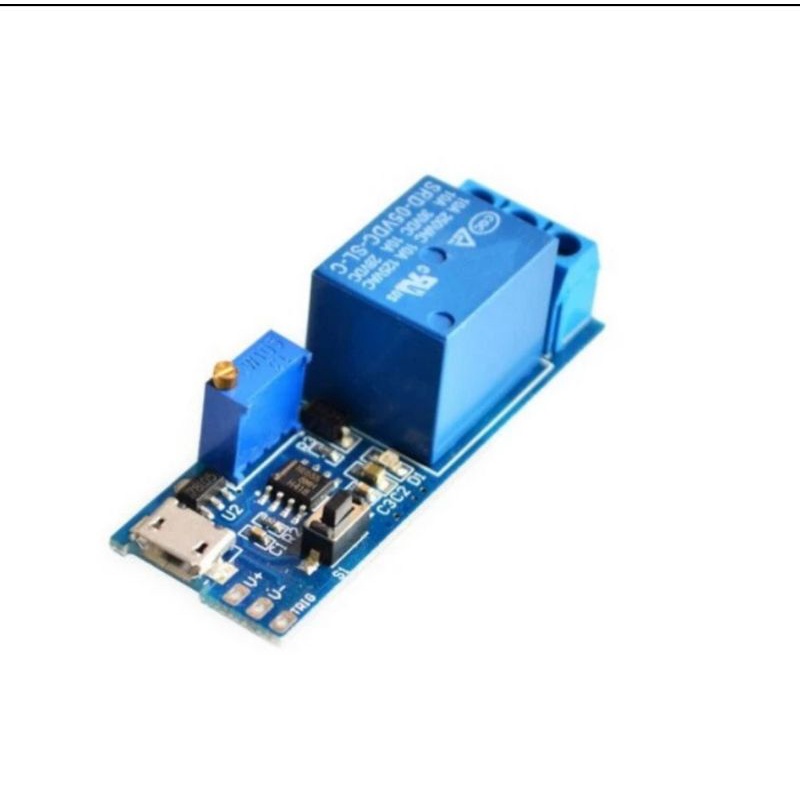 relay relay timer module 5v-9v trigger switch micro USB pewaktu otomatis