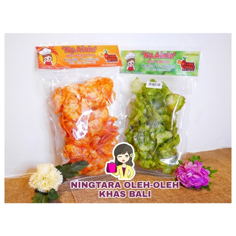 KRIPIK SINGKONG SAMBAL BALADO &amp; LOMBOK IJO NY.AINIE 175GR