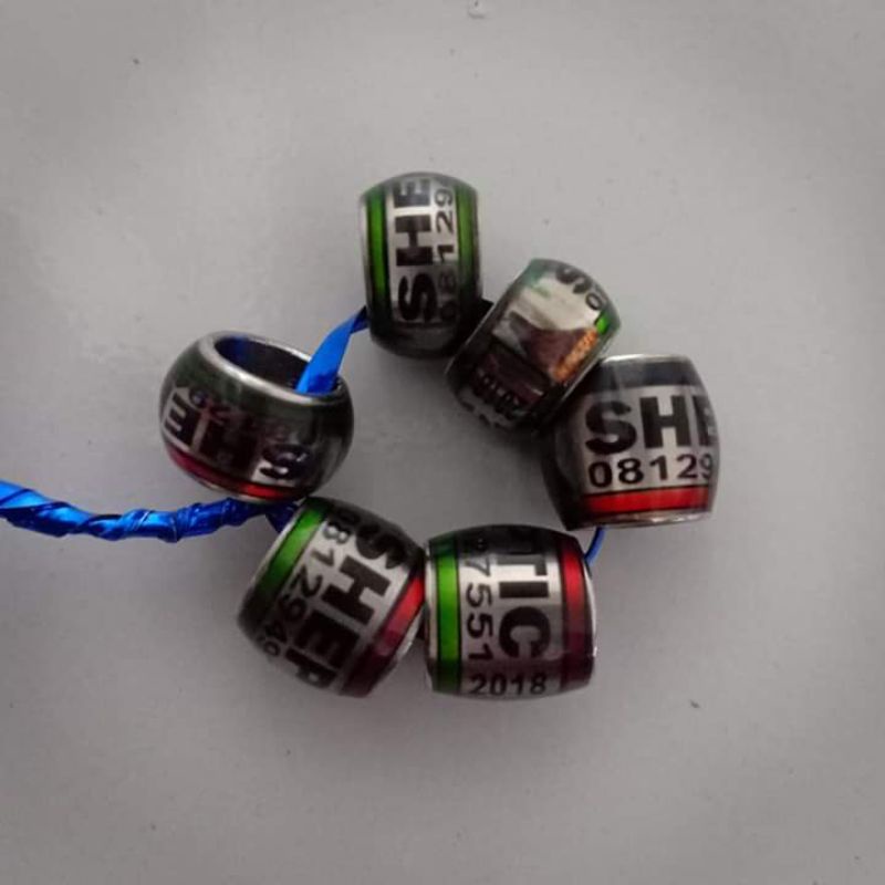 RING MERPATI BAJA DONAT STIKER 3D MINIM 15 PCS