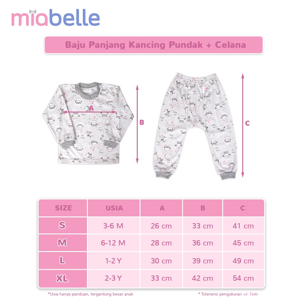 Miabelle Set Baju Panjang Kancing Pundak + Celana FP08