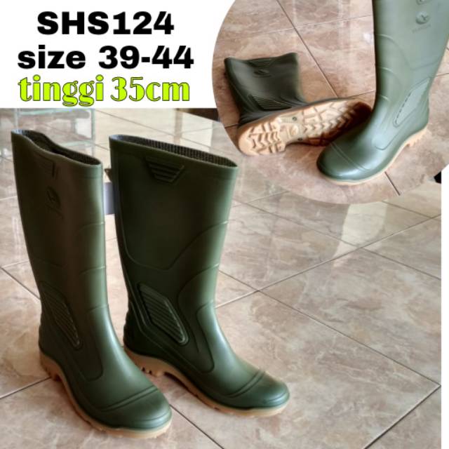 SEPATU AP BOAT Hijau Tinggi SHS124