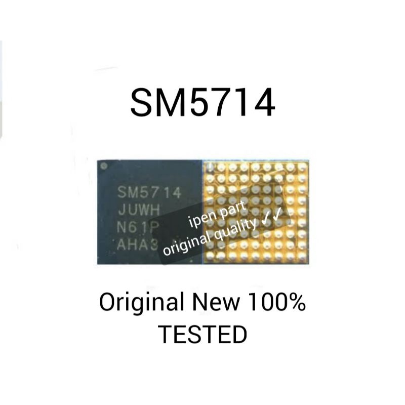 IC Charging Sm5714 Samsung A51 A12 A53 A72 A32 Original New Tested Cas Sm 5714 Power