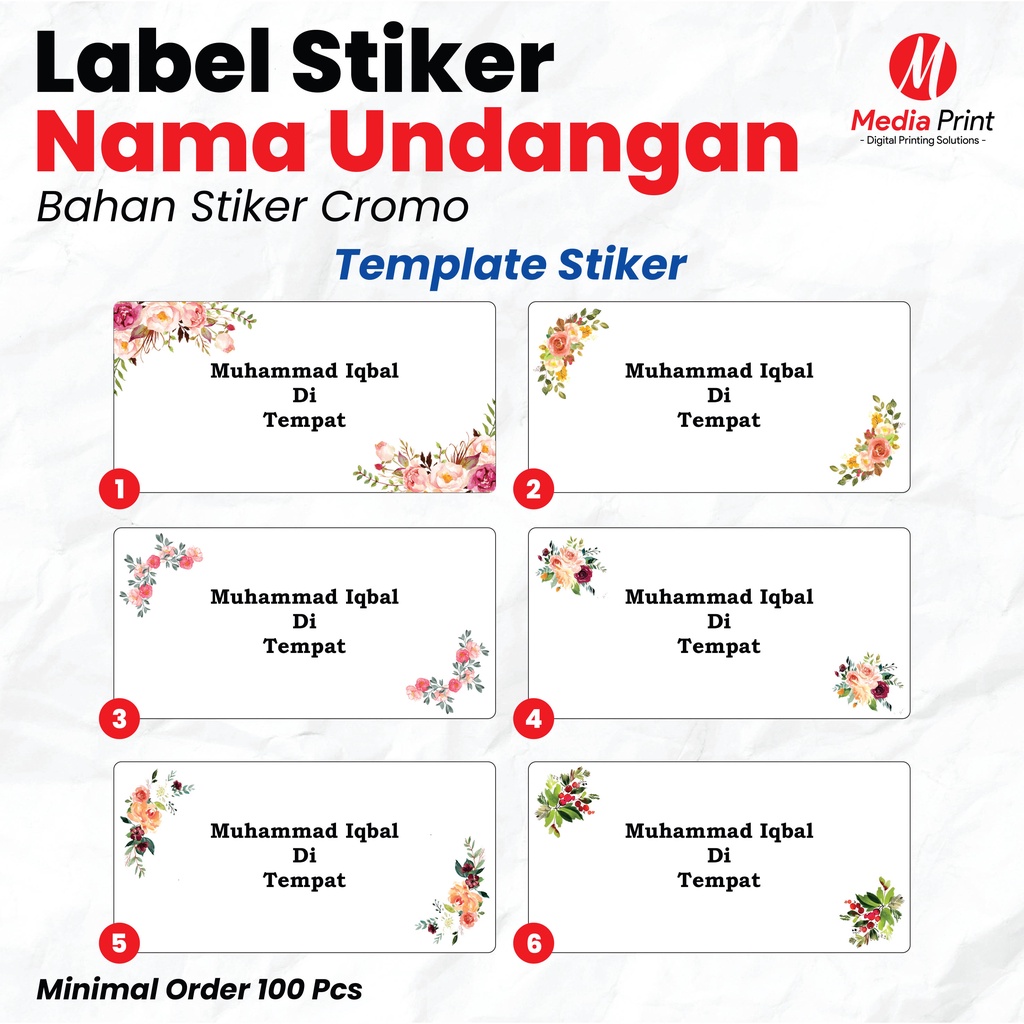 

Cetak Stiker Label Nama Undangan Tom & Jerry 103 Karakter Motif Custom