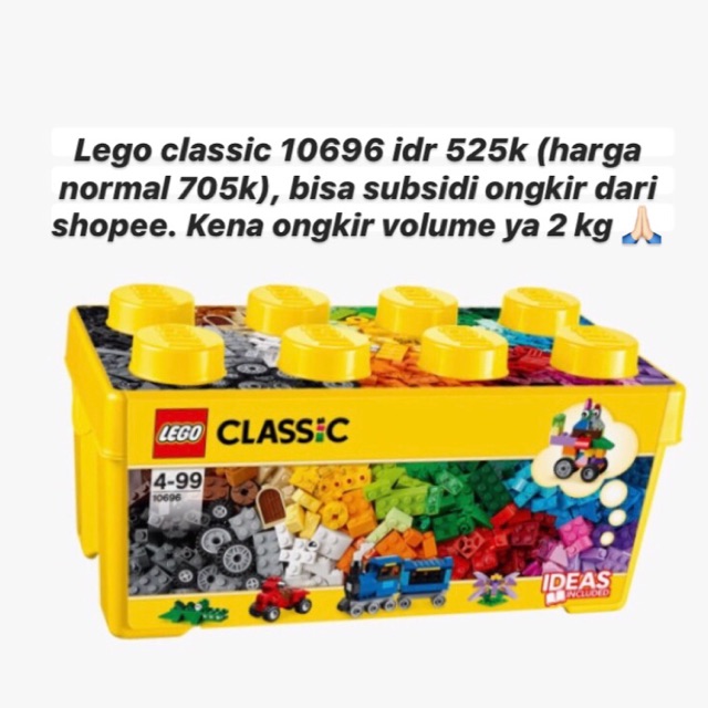 Lego classic original kidz station / Lego classic brick box / Mainan Anak lego