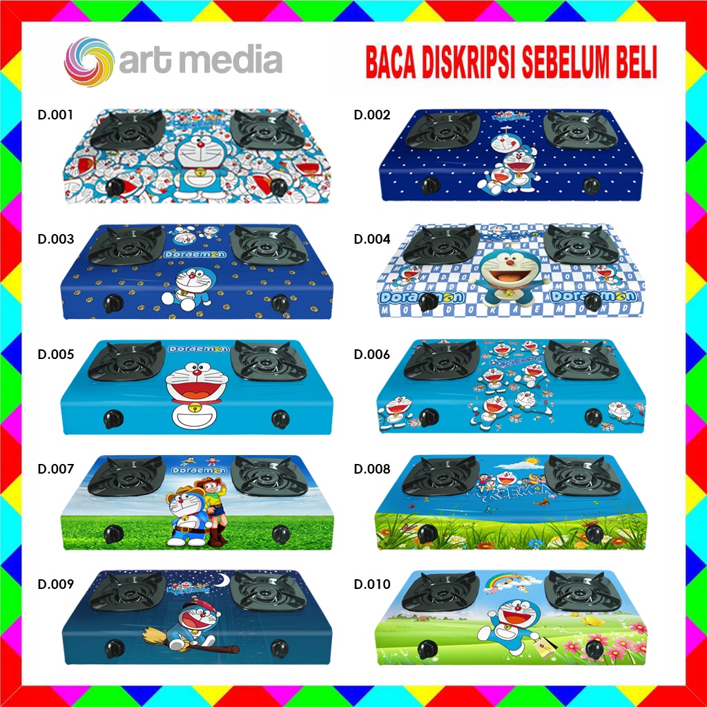 STIKER KOMPOR DORAEMON D.001-010