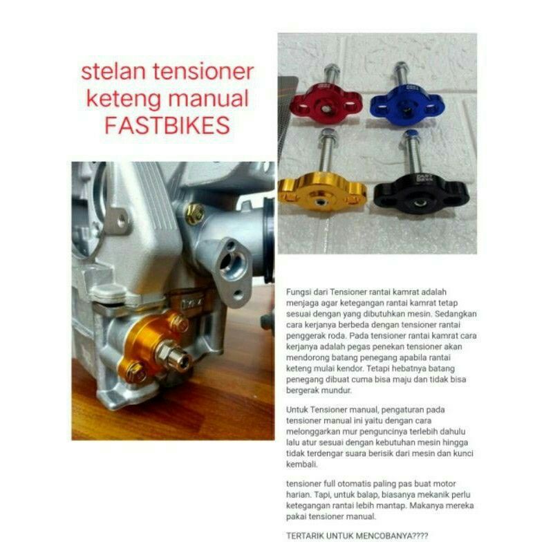 Stelan Tensioner Rantai Karmat Keteng Manual Tonjokkan Stelan Keteng Variasi Motor Suzuki Satria Fu