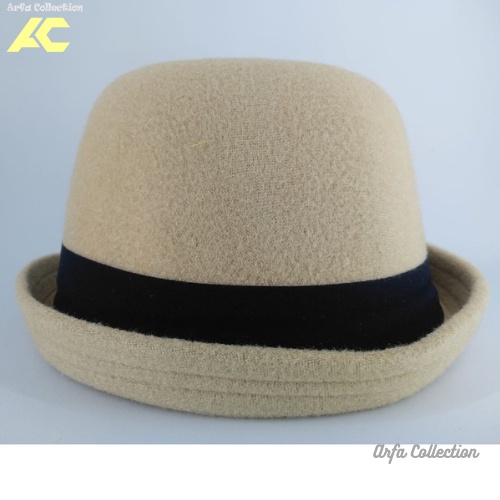 Topi Anak Caplin Bowler / Topi Anak Caplin Badut Polos / Topi Mangkok Caplin-4