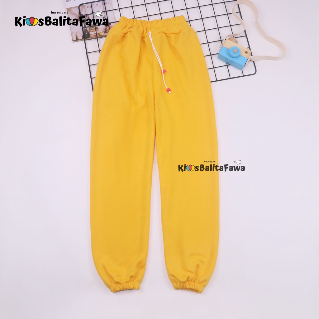 (UNIVERSAL) Jogger Molly uk 5-12 Tahun / Celana Jogger Panjang Anak Laki Laki Perempuan Polos Import Babycinnamon