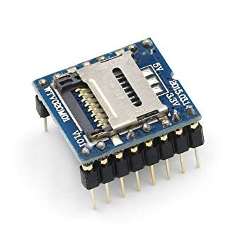 WTV020 Serial MP3 Player Micro SD TF Card Module WTV020-SD-16P