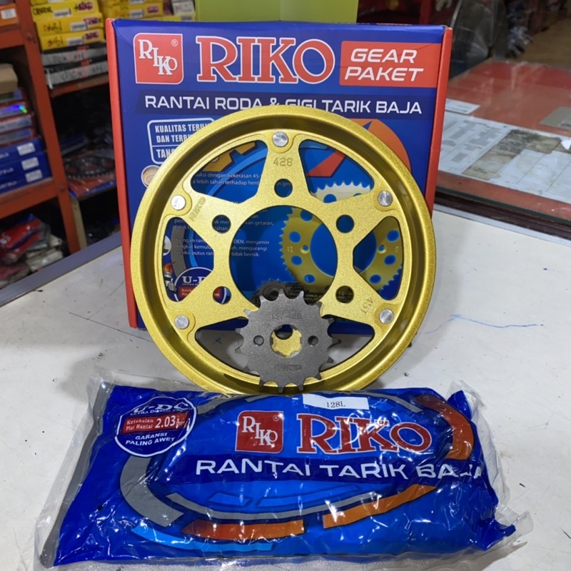 GEAR SET RIKO BAJA SEPUH NEW CBR-150R LED 2018 2019 2020 CBR150R CBR 150 R GIR GIGI RANTAI TARIK SET