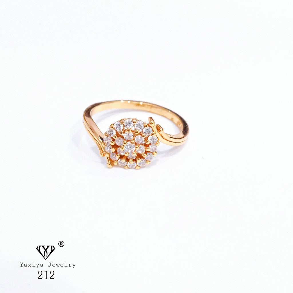 

Cincin Permata Lapis Emas Perhiasan imitasi Gold Yaxiya Jewelry 212